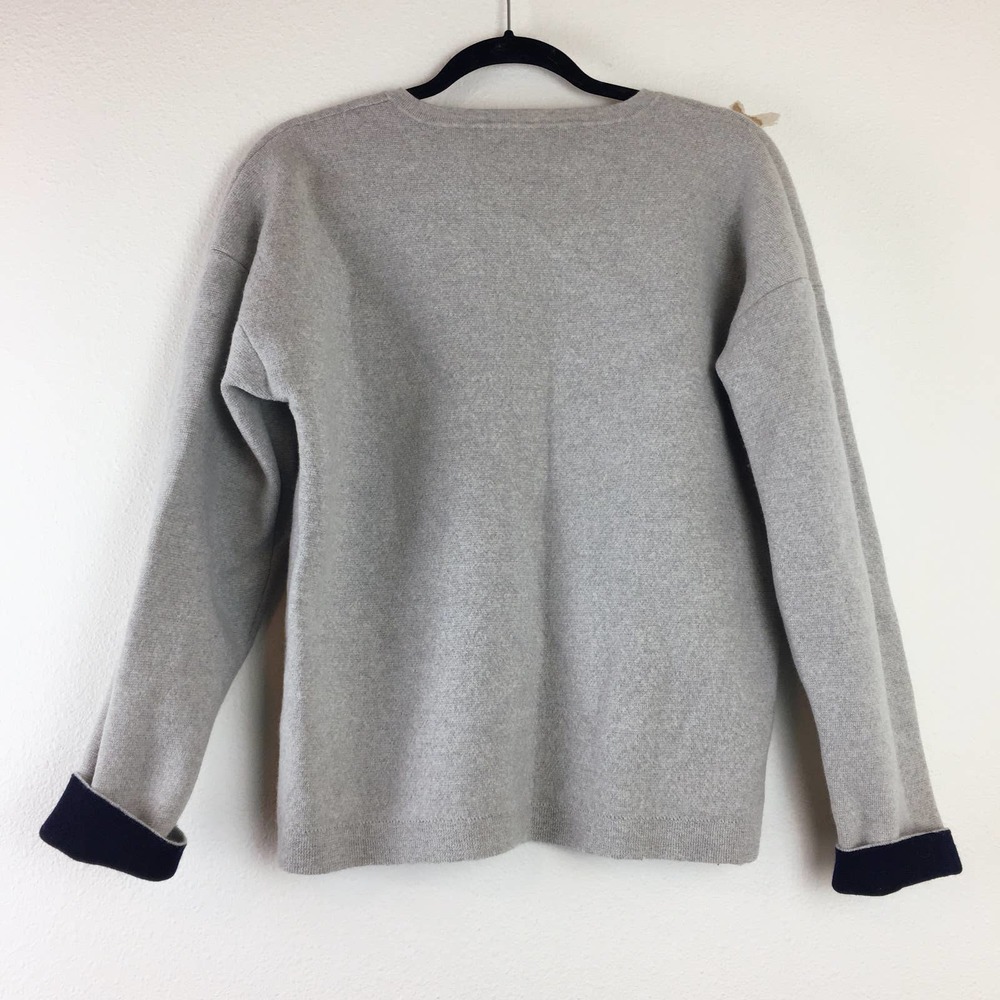 J. Crew Collection Bonded Merino Wool Boxy Sweater - Picture 6 of 6